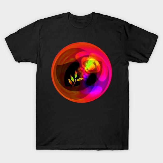 Circle with Leaves T-Shirt by Gingezel